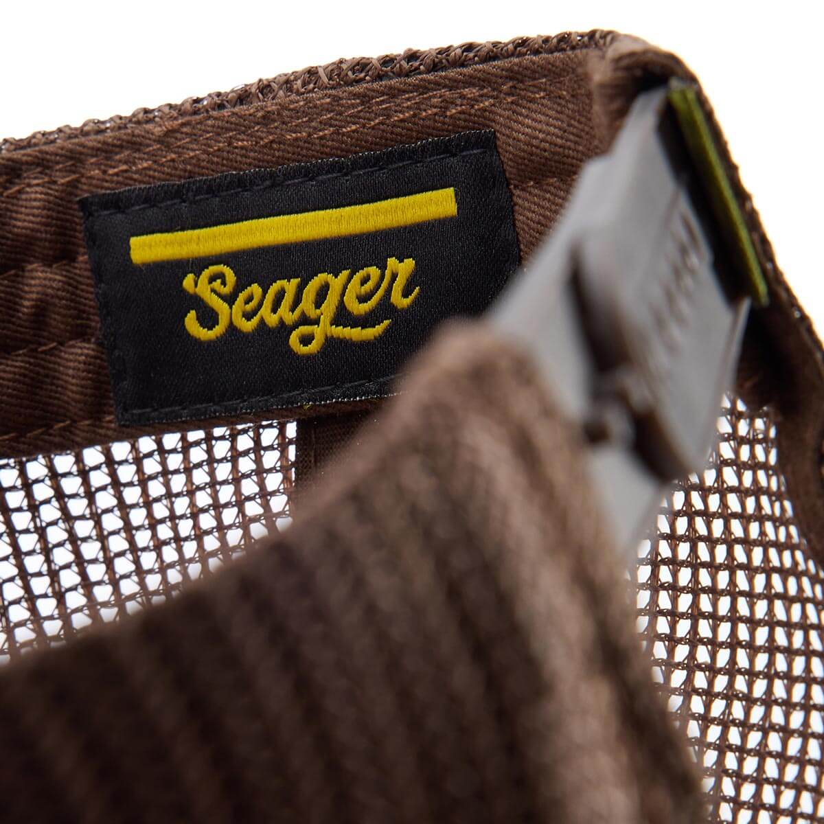 Seager Outfitters Waxed Trucker Snapback Brown