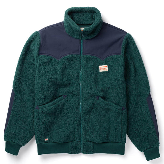 Seager Basecamp Sherpa Jacket Dark Blue Green