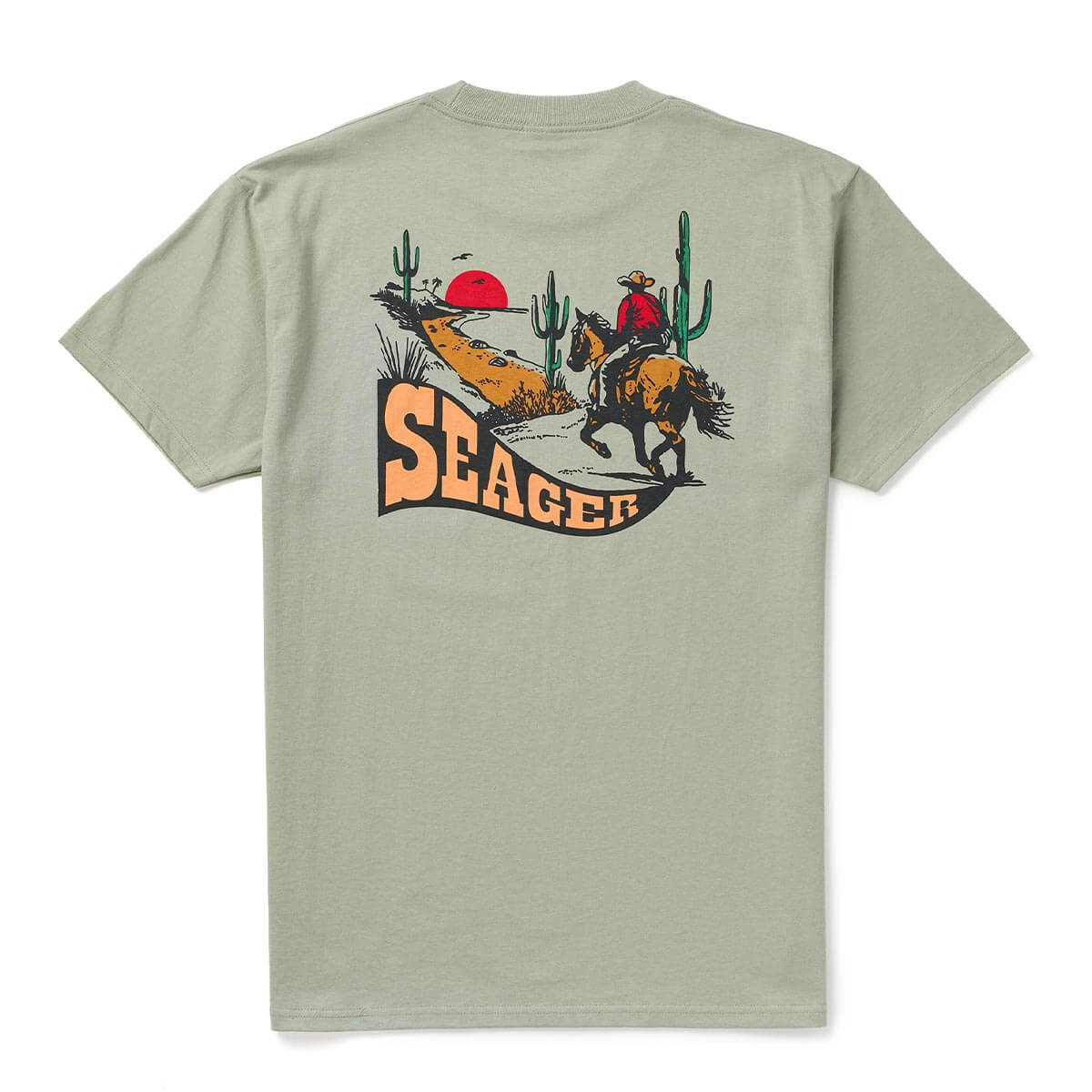 Seager Long Ride Tee Desert Green