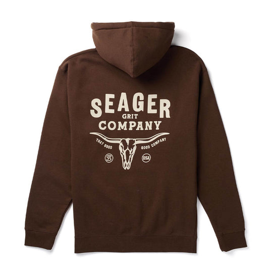 Seager Longhorn Hoodie Brown