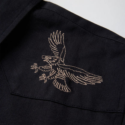 Seager Ortega L/S Shirt Black