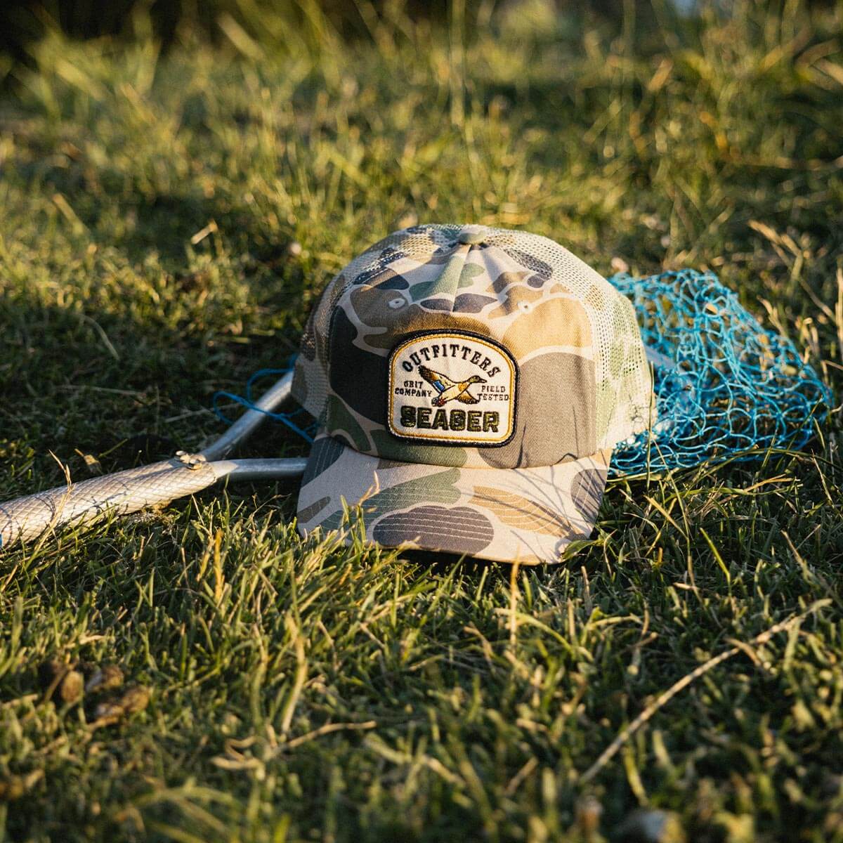 Seager Outfitters Trucker Snapback Duck Camo