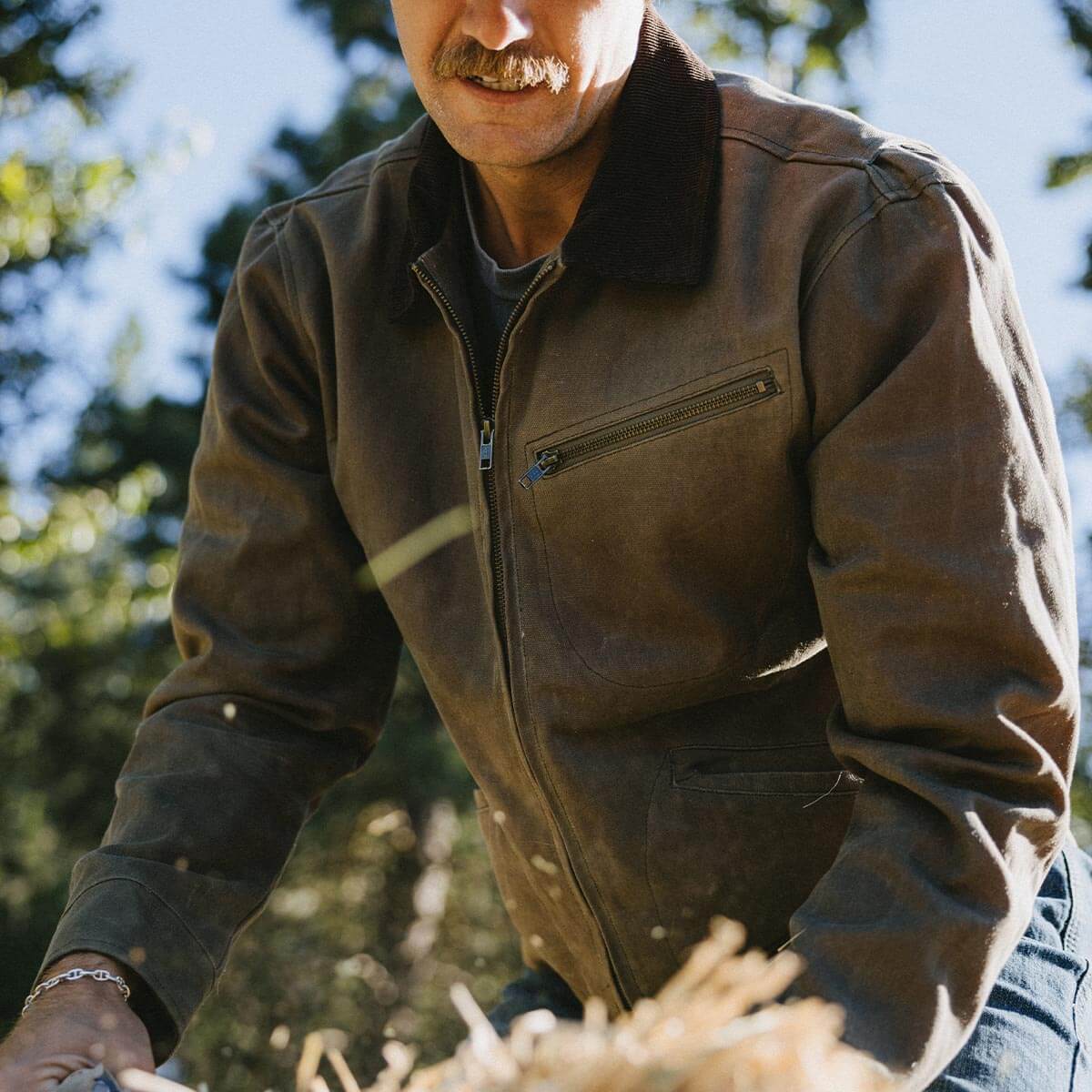 Seager Ranch Jacket Waxed Brown Olive