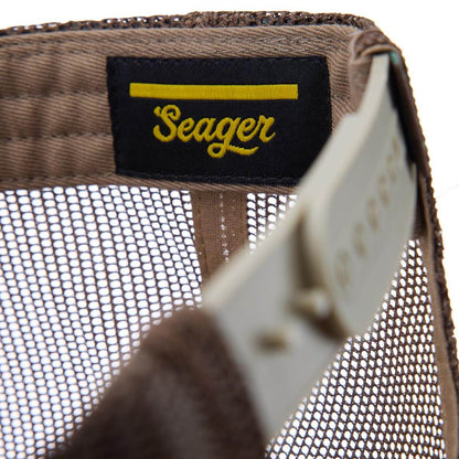 Seager x Benchmade Waxed Trucker Snapback Brown