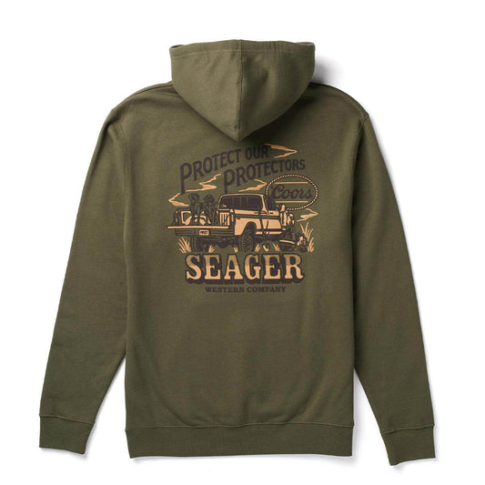 Seager x Coors Banquet Brush Truck Hoodie Army