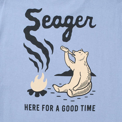 Seager Smokey Tee Faded Denim